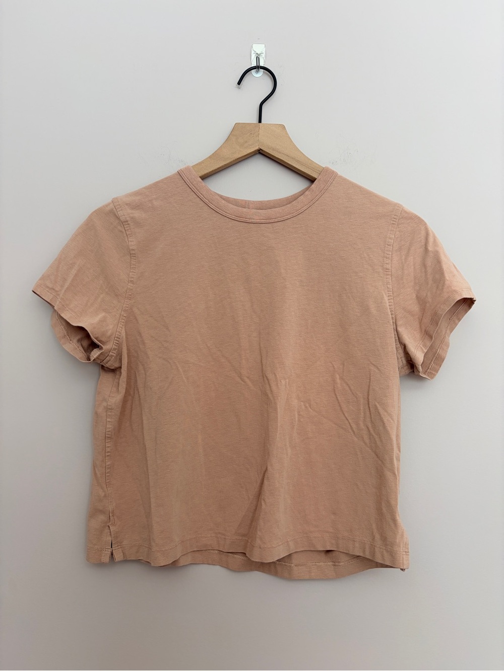Lululemon Classic Fit Cotton Blend T-Shirt Tan/Nude
